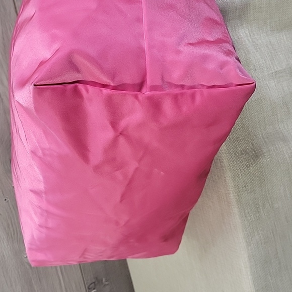 Large Longchamp Lepliage Pink Nylon/Leather Tote Shoulder Bag - Picture 4 of 14